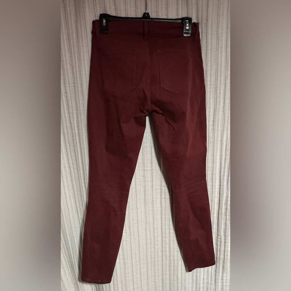GAP Women's Resolution True Skinny Jeans in Rich Burgundy - Picture 5 of 5